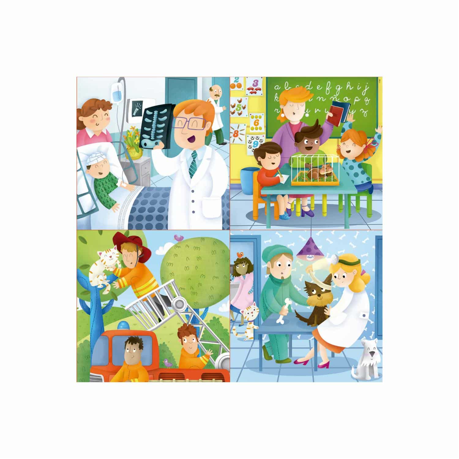 Rompecabezas Progresivo Quiero Ser EDUCA 4 Puzles - Imagen 2