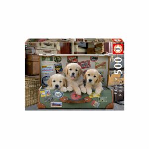 Rompecabezas Cachorros En El Equipaje EDUCA 500 Piezas