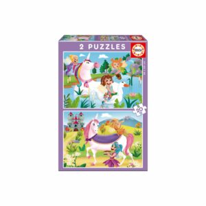 Rompecabezas Unicornios Y Hadas EDUCA 2 De 20 Piezas