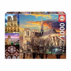 Rompecabezas Collage De Notre Dame De Paris EDUCA 1000 Piezas