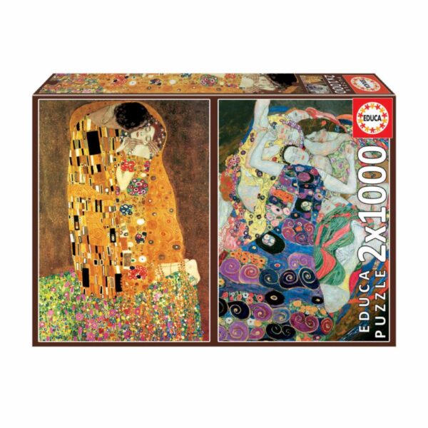 Rompecabezas El Beso Y La Virgen, Gustav Klimt EDUCA x2 1000 Piezas