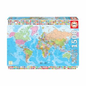 Rompecabezas Mapa Político EDUCA 1500 Piezas