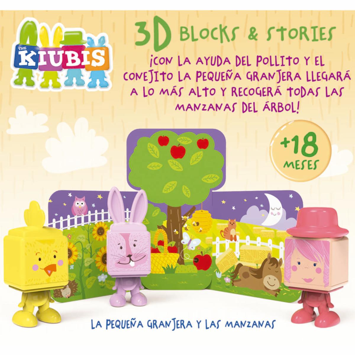 Juego Kiubis La Pequeña Granja Y Las Manzanas EDUCA Incluye Accesorios
