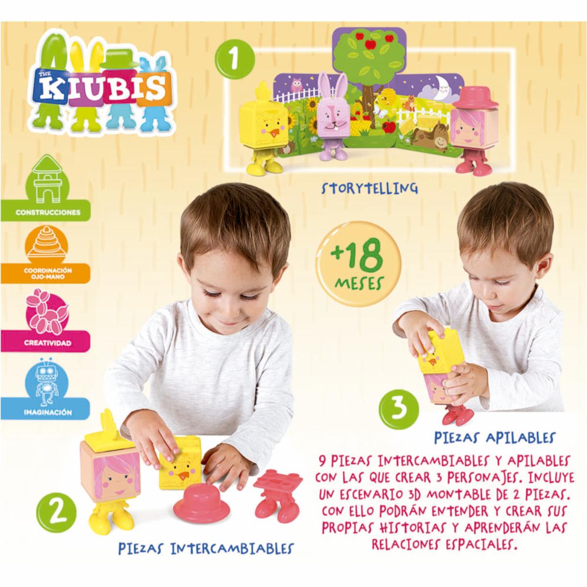 Juego Kiubis La Pequeña Granja Y Las Manzanas EDUCA Incluye Accesorios