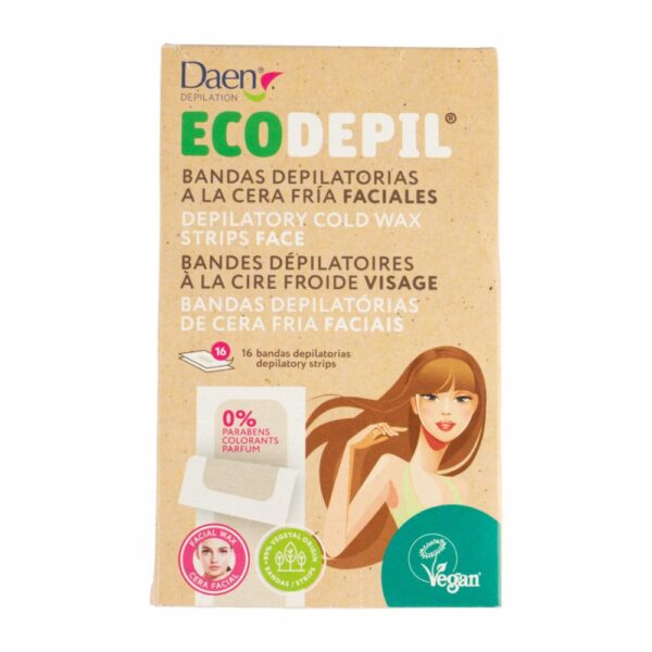 Bandas Depilatorias Ecodepil Faciales DAEN 16 Uds