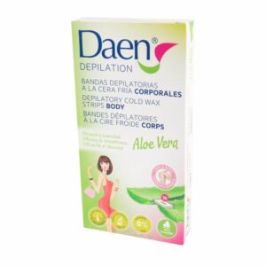 Bandas Depilatorias De Cera Fría Corporales DAEN X 16 Uds
