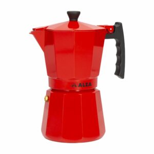 Cafetera Italiana De Aluminio Rojo ALZA 1,5 L