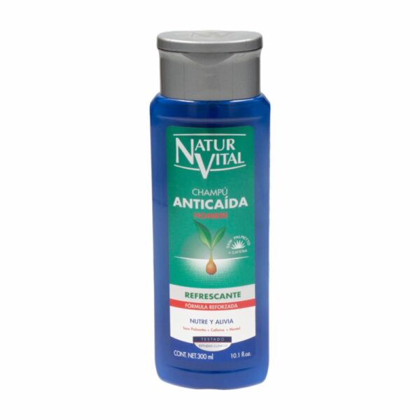 Shampoo Capilar Anticaída Refrescante NATUR VITAL 300 Ml