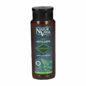 Shampoo Capilar Anticaspa Para Cabellos Grasos NATUR VITAL 300 Ml