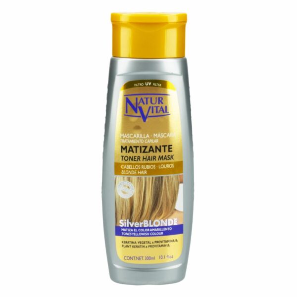 Shampoo Masc.Matizante Cabellos Rubios Silver NATUR VITAL 300 Ml