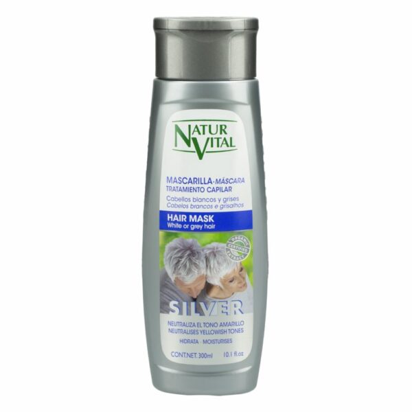 Shampoo Silver Cabello Blanco NATUR VITAL 300 Ml - Imagen 2