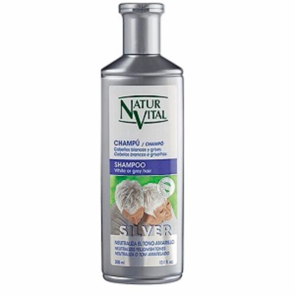 Shampoo Silver Cabellos Blancos NATUR VITAL 300 Ml