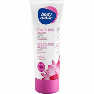 Crema Depilatoria Corporal Hidratante Piel Sensible Con Flor De Loto BODY NATUR 200 Ml