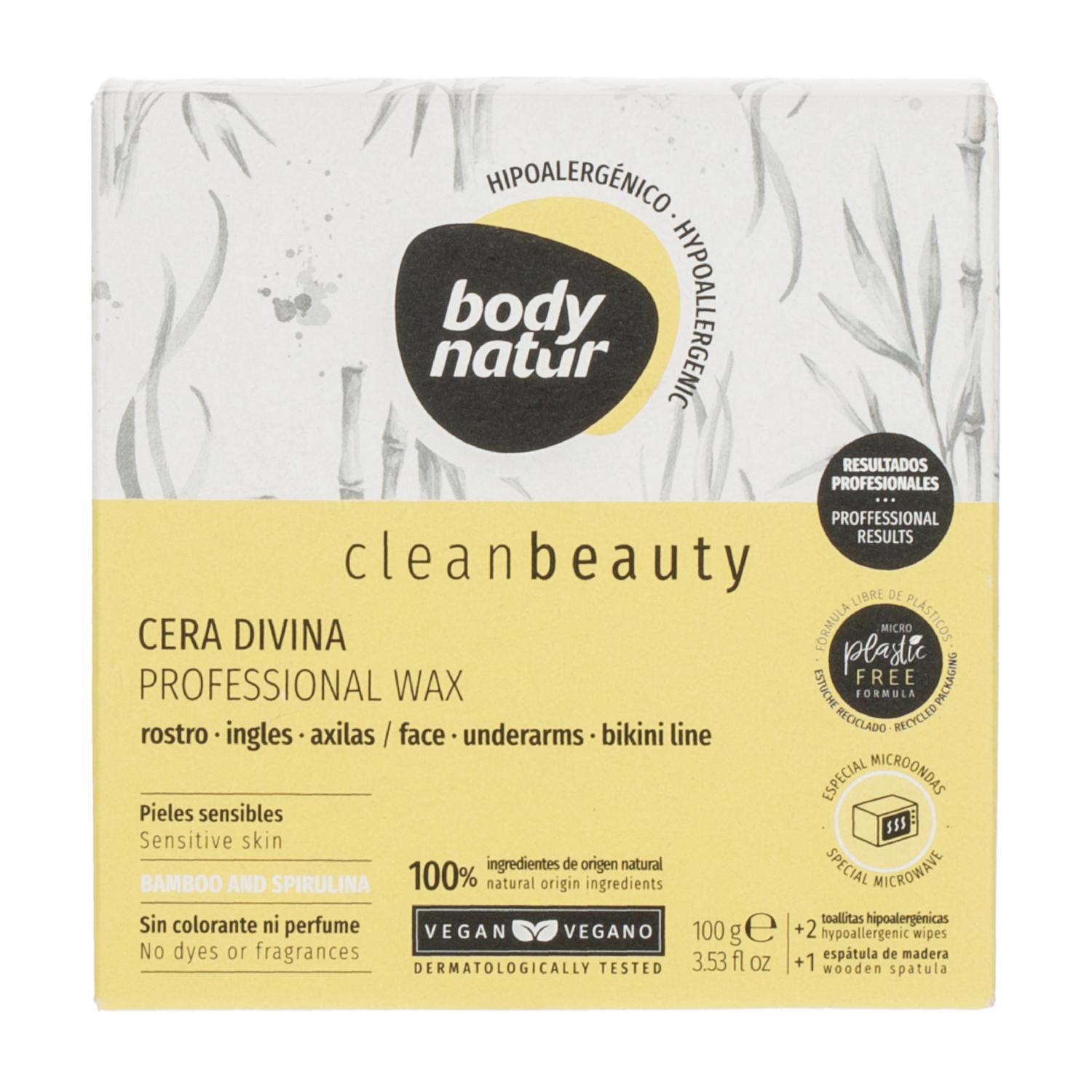 Cera Depiladora Divina Bambú BODY NATUR 100 Ml - Imagen 3