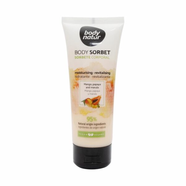 Body Sorbet Hidratante Mango + Papaya Y Marula BODY NATUR 200 Ml