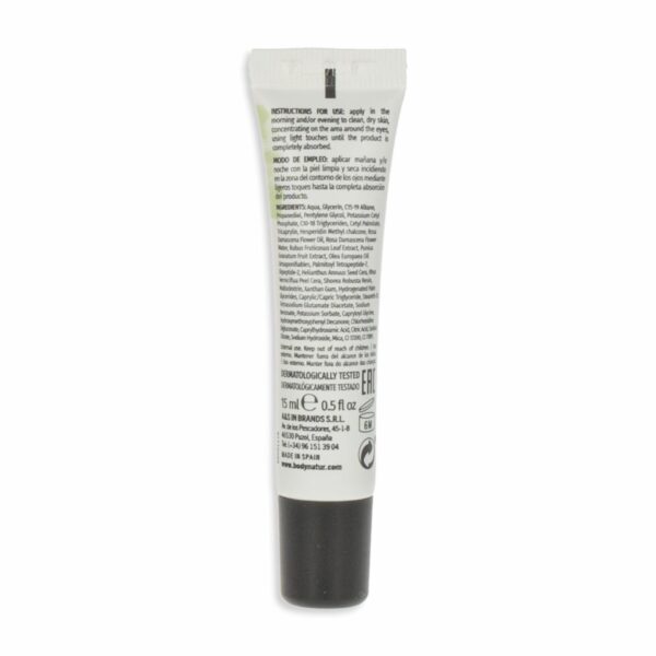 Crema Facial Antiarrugas Contorno De Ojos BODY NATUR 15 Ml - Imagen 3
