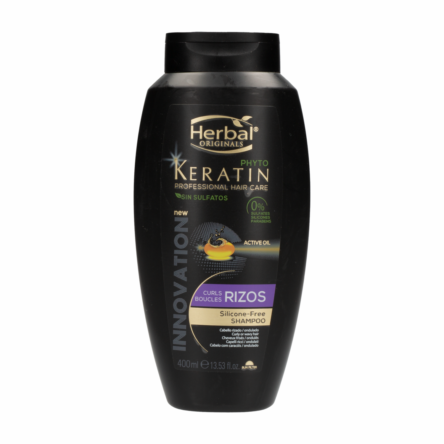 Shampoo Originals Phyto Keratin Rizos HERBAL 400 Ml - Imagen 2