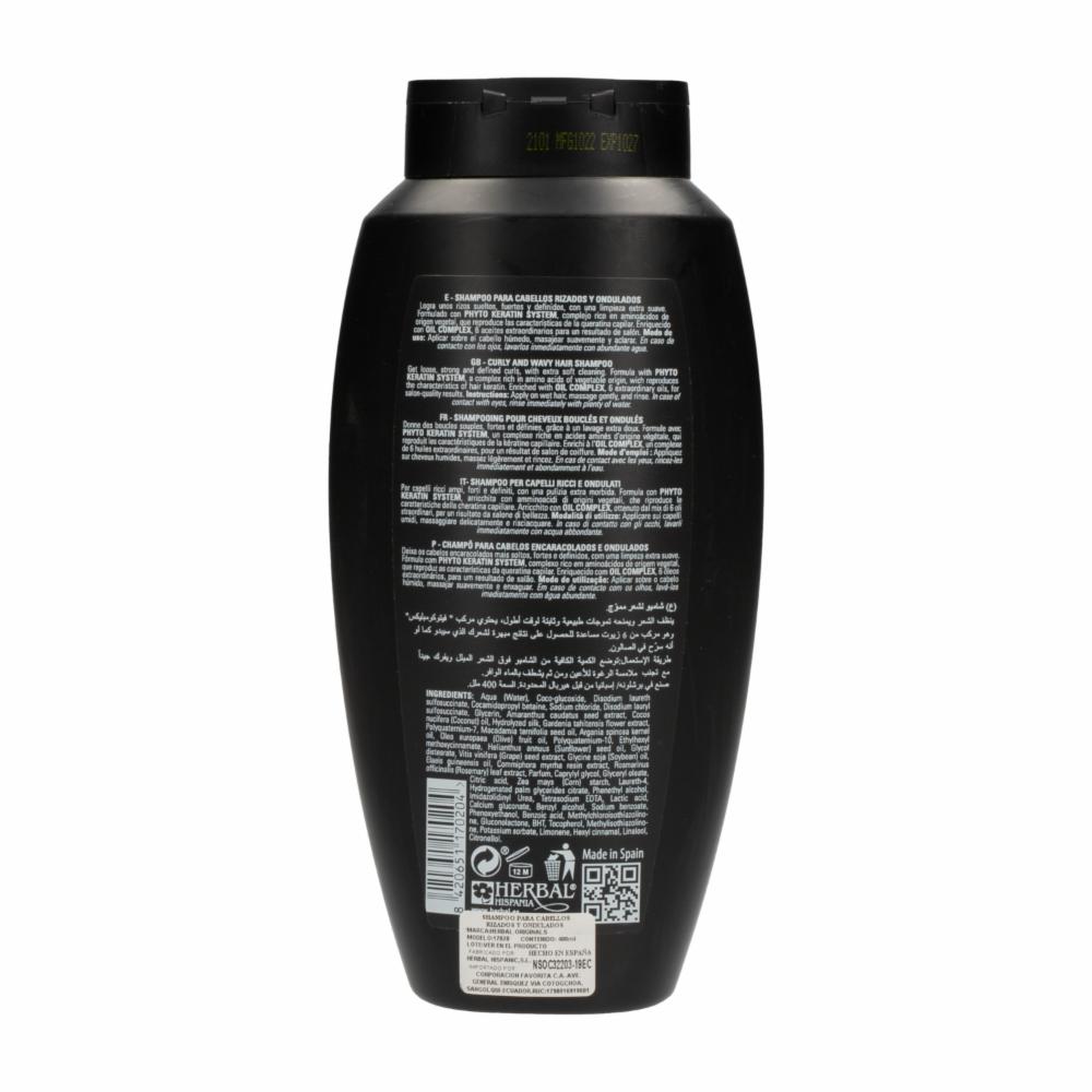 Shampoo Originals Phyto Keratin Rizos HERBAL 400 Ml - Imagen 3