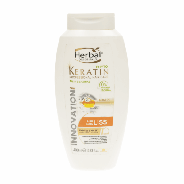 Mascarilla Capilar Con Phyto Keratin Lisos Express HERBAL 400 Ml - Imagen 2
