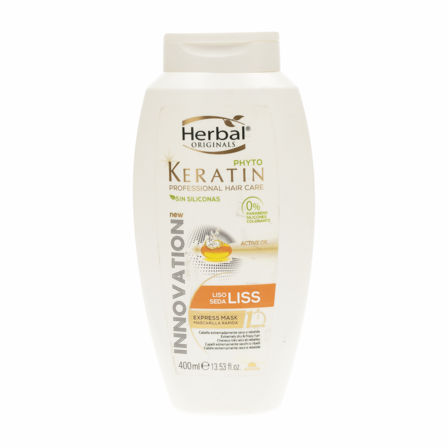 Mascarilla Capilar Con Phyto Keratin Lisos Express HERBAL 400 Ml - Imagen 2