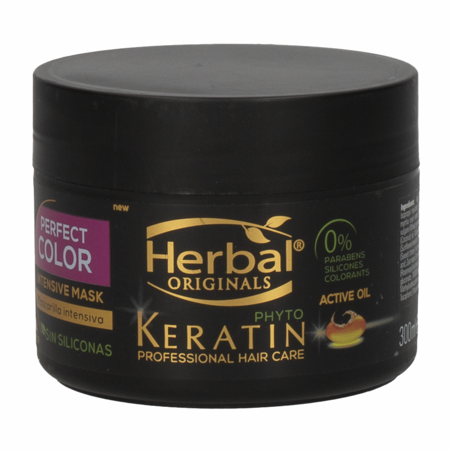 Mascarilla Capilar Con Phyto Keratin Intens Color Perfecto HERBAL 300 Ml - Imagen 2