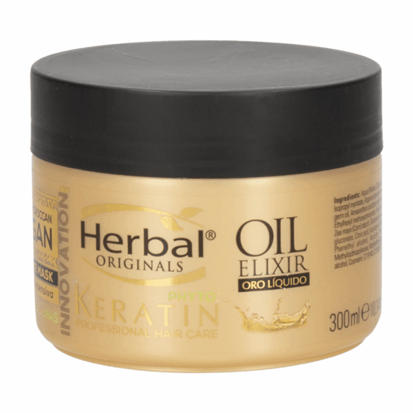 Mascarilla Capilar Con Phyto Keratin Intens Oro Liquido HERBAL 300 Ml - Imagen 2