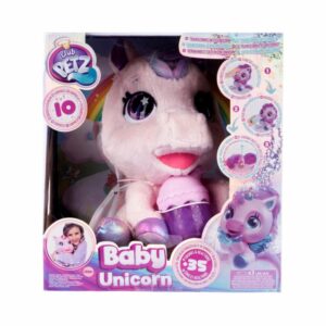 Peluche Unicornio Interactivo CLUB PETZ Posee +35 Sonidos