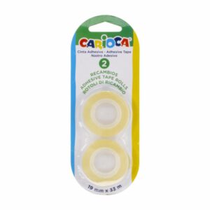 Cinta Adhesiva 19MM X 33M Transparente CARIOCA X 2 Uds