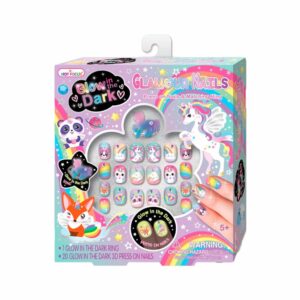 Set Uñas Y Anillo HOT FOCUS Brilla En La Oscuridad