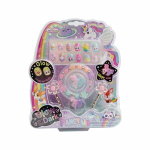 Uñas Postizas Para Niñas Brillante Fancy Me HOT FOCUS Juego X 12 U