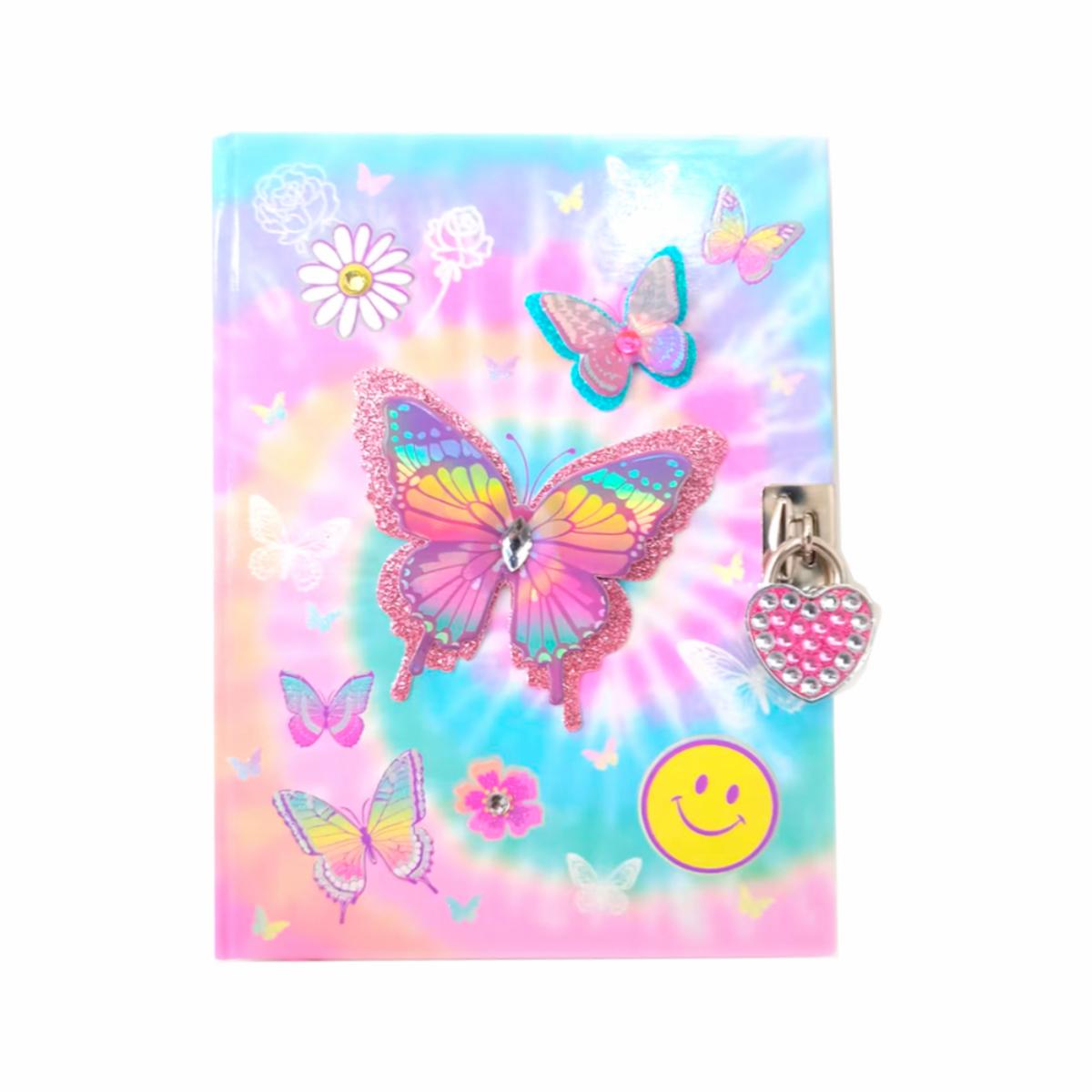 Diario Con Candado HOT FOCUS Mariposas