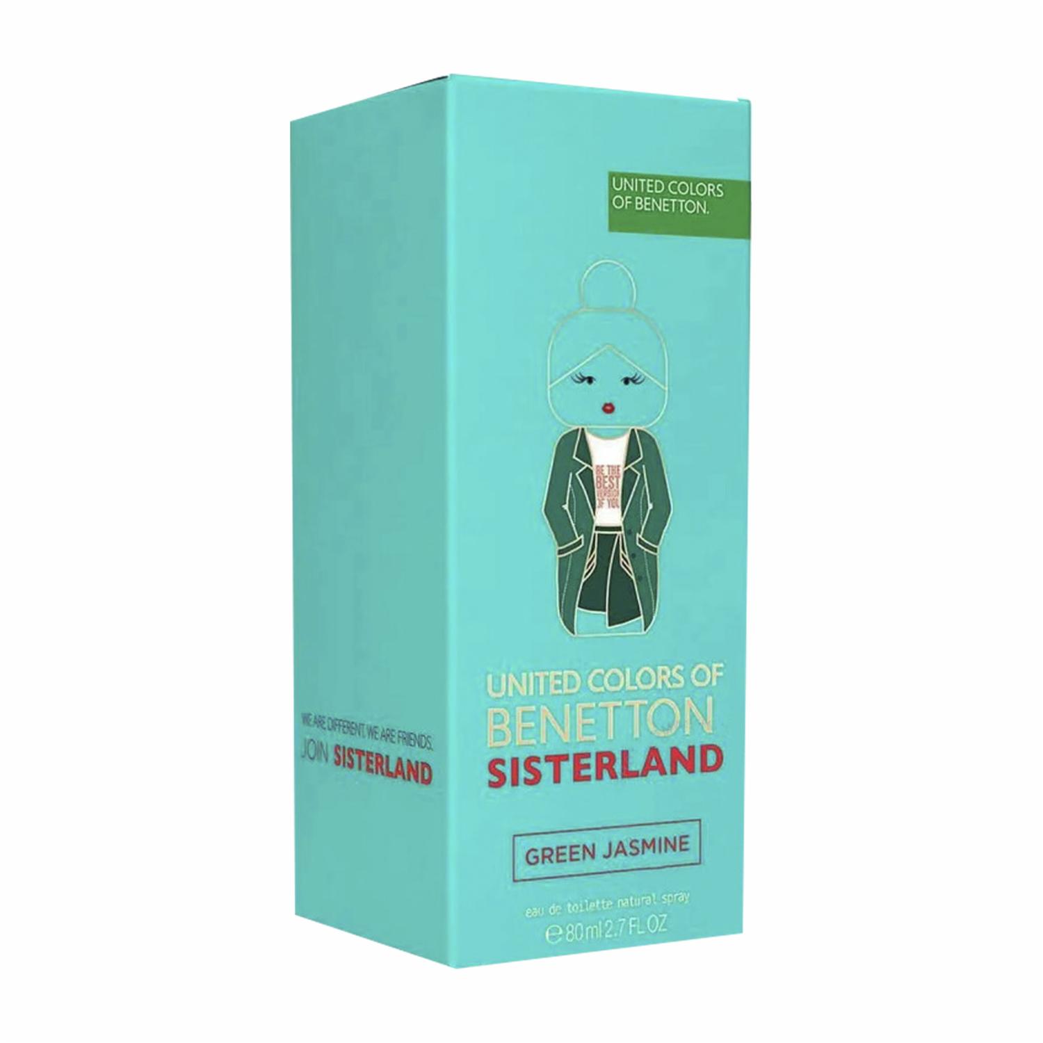 Fragancia Para Dama Sisterland Green Jasmín Wom Edt BENETTON 80 Ml - Imagen 3