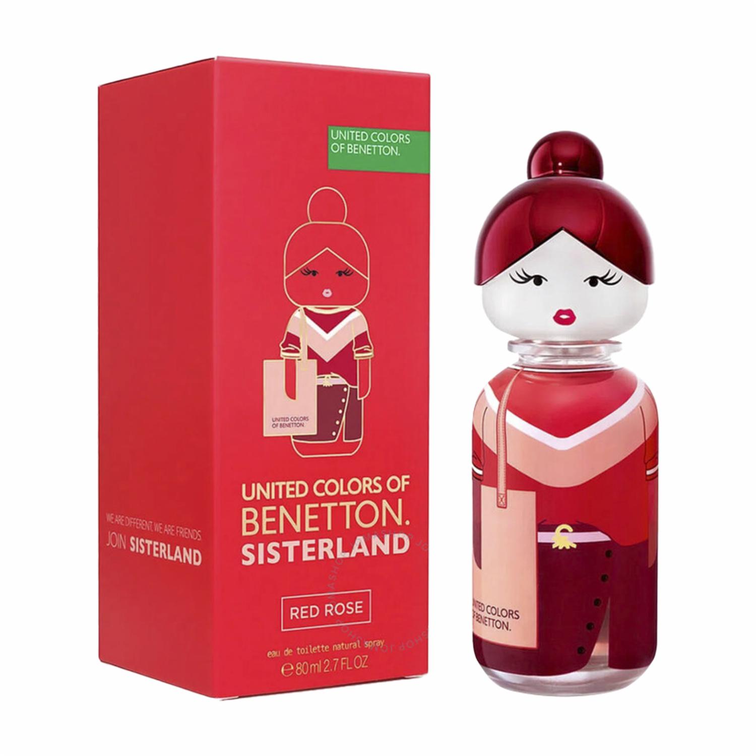 Fragancia Para Dama Sisterland Red Ros Wom Edt BENETTON 80 Ml - Imagen 3