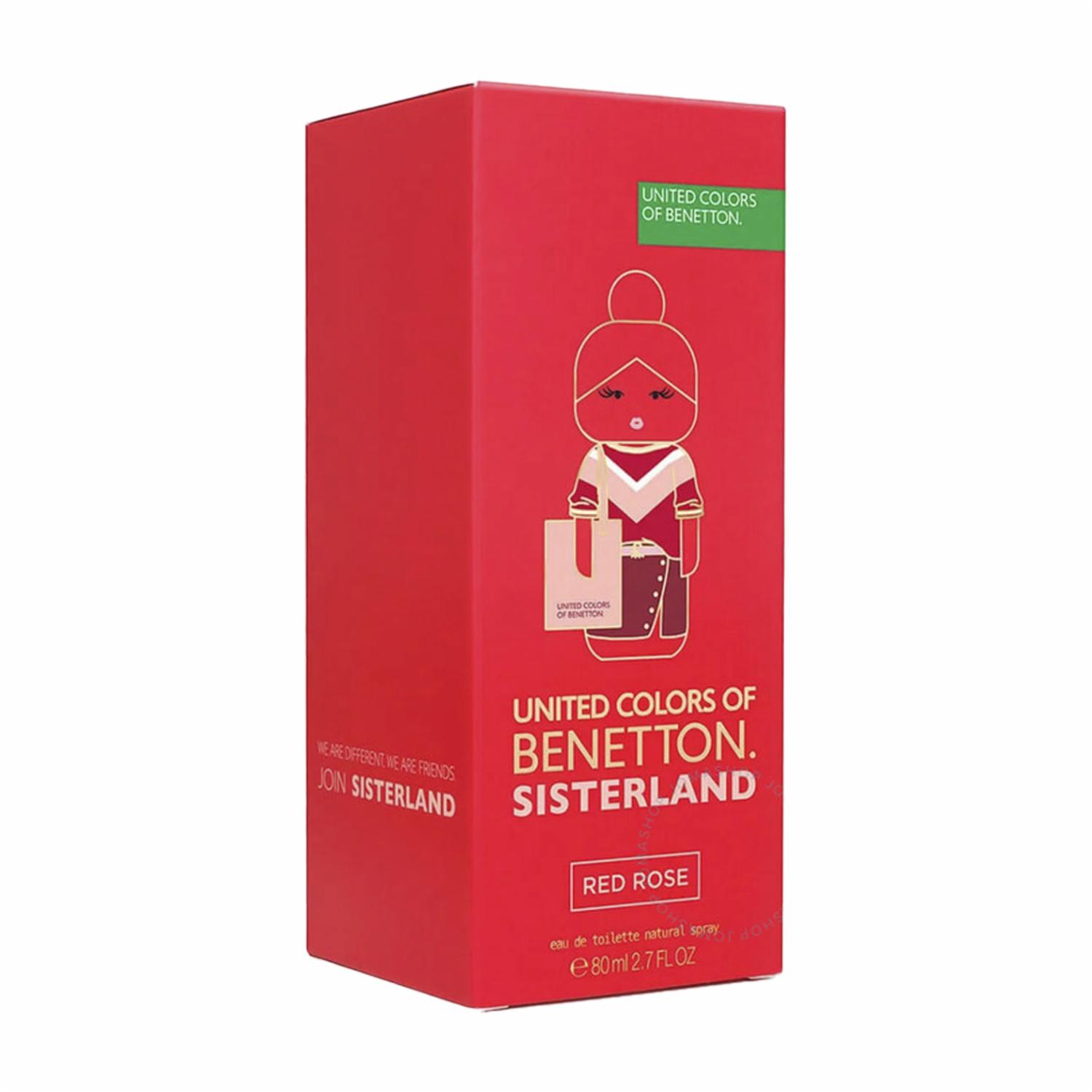 Fragancia Para Dama Sisterland Red Ros Wom Edt BENETTON 80 Ml - Imagen 2