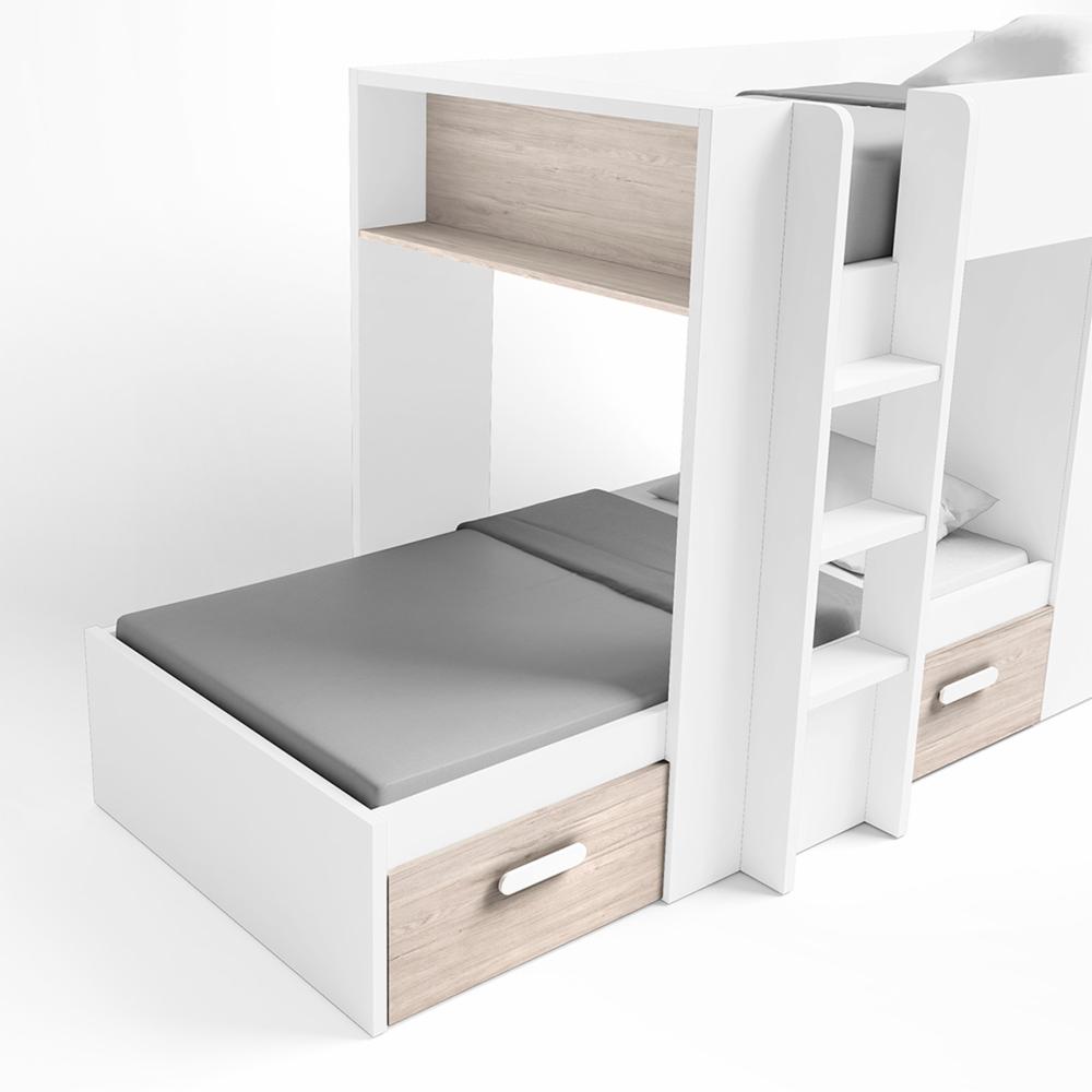 Litera Tren Estelle Blanco Mate Y Sahara FABRIKIT - Imagen 2