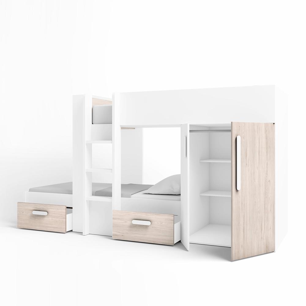 Litera Tren Estelle Blanco Mate Y Sahara FABRIKIT - Imagen 3