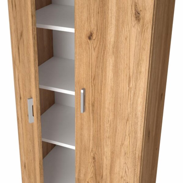 Armario Zapatero Modelo Sena 2 puertas 6 estantes FABRIKIT MDP - Imagen 3