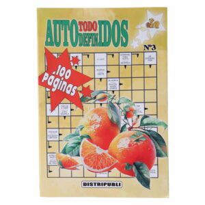 Libro Pasatiempos Sopas Cruzadas Autodefinidos MILLA 32 Páginas