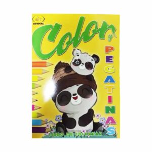 Libro Color Y Pegatinas Libro De Colorear PLUTÓN EDICIONES 25 Páginas