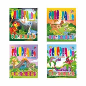 Libro Coloreando Dinosaurios MILLA 72 Páginas