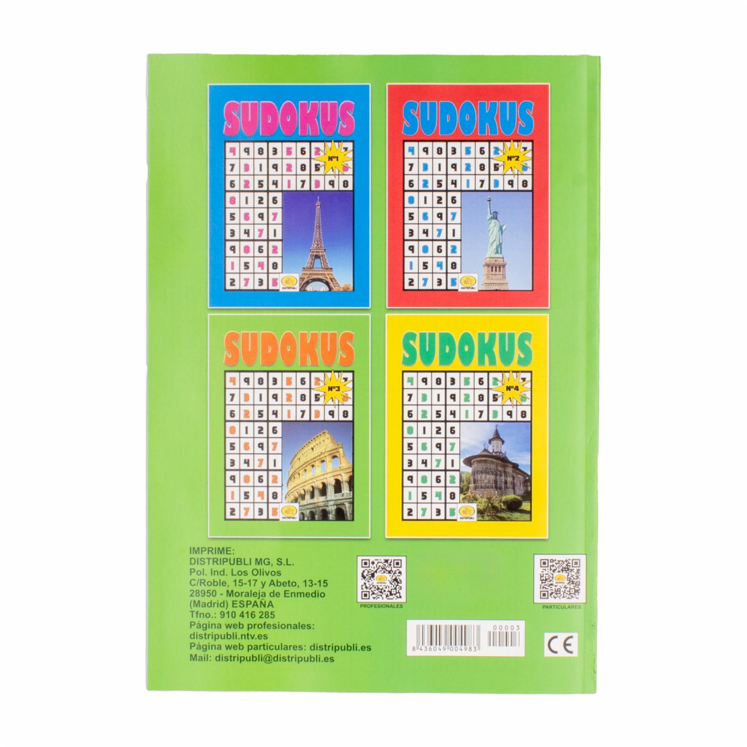 Libro De Pasatiempos Sudokus 19 X 27 DISTRIPUBLI 48 Páginas - Imagen 2