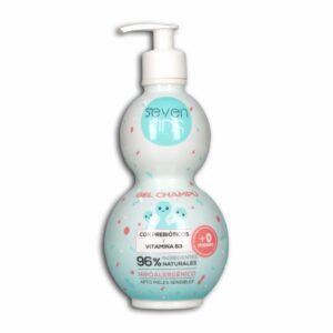 Shampoo Infantil En Gel Con Prebióticos Y Vitaminas SEVEN KIDS 400 Ml