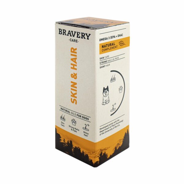Vitamina Para Perros Aceite De Salmón Noruego Skin & Hair BRAVERY 500 Ml - Imagen 5