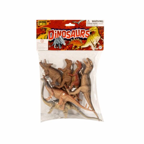 Animales Dinosaurios SHING HING PLASTIC PRODUCTS FACTORY De 6 Piezas