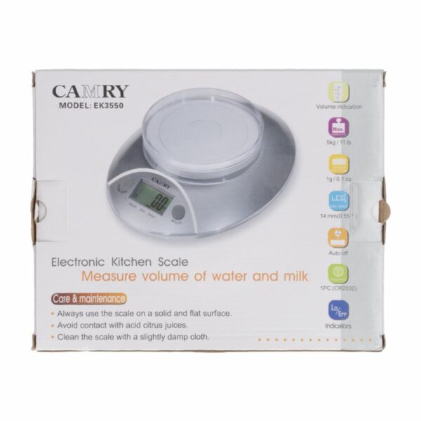 Balanza Cocina Digital Con Tazon CAMRY Unidad - Imagen 4
