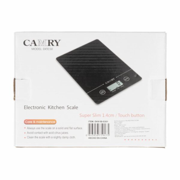 Balanza Cocina Digital Roja CAMRY Unidad - Imagen 4