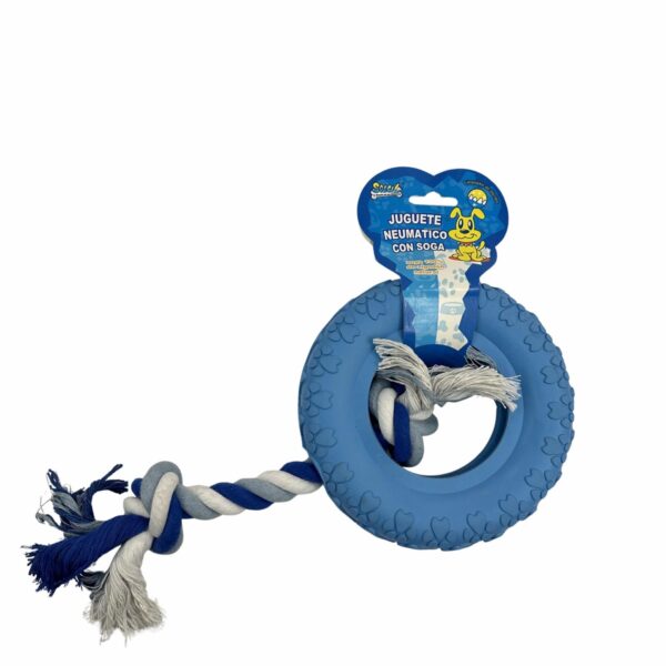 Juguete Para Perro Llanta Con Soga SOLEIL PET'S WORLD Unidad