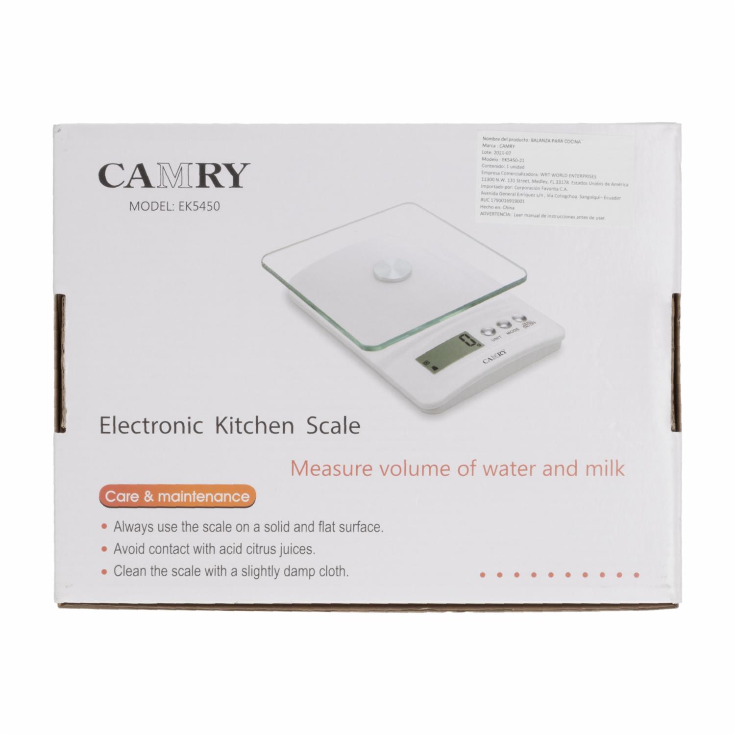 Balanza Cocina Digital CAMRY Unidad - Imagen 4