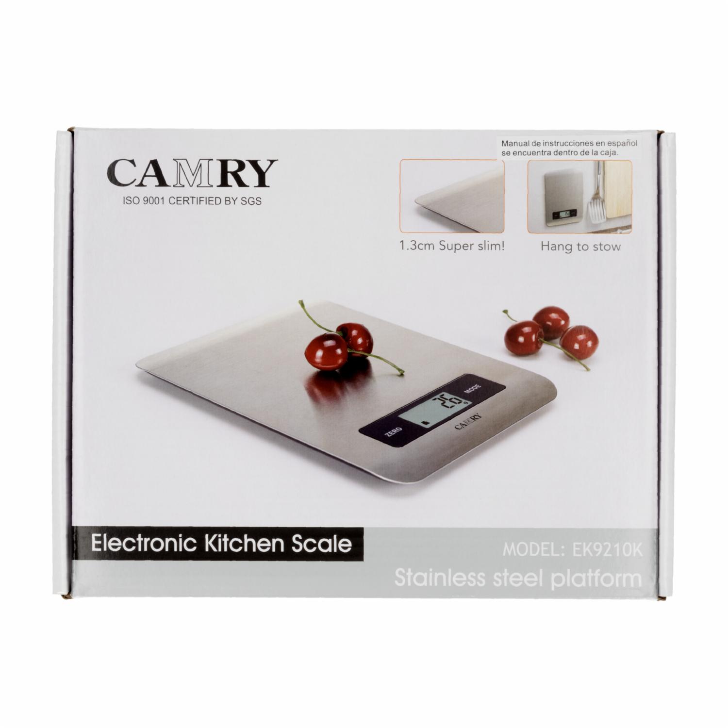 Balanza Cocina Acero Inoxidable CAMRY Unidad