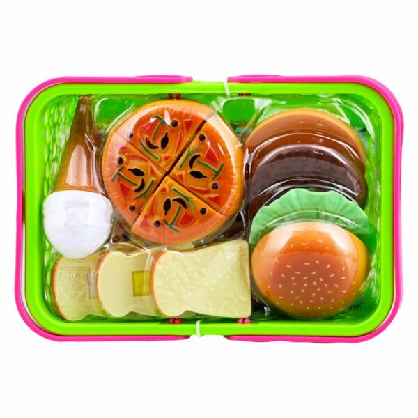 Set De Juego Canasta De Comida Rápida KITCHEN COLLECTION 28 Piezas - Imagen 2